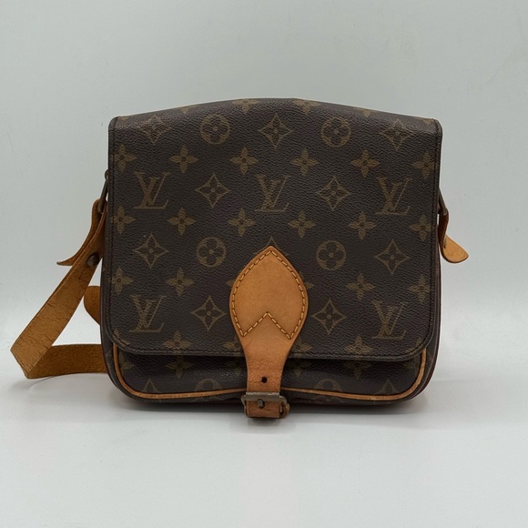 Louis Vuitton Cartouchiere GM Crossbody Monogram 🌟Authentic Vintage w/ Dust Bag! - Picture 1 of 17